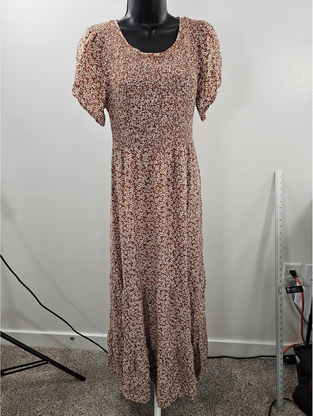 Kranda Rust & Cream Midi